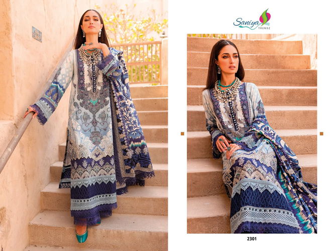 Saniya Trendz ST Jade Wholesale Cotton Pakistani Dress Material